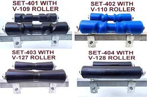 Trailer dealing - boat: KEEL ROLLER 300MM LONG WITH SUPER HEAVY DUTY SWIVEL BRACKET & 19MM SHAFT FOR BOAT TRAILERS