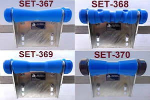 Trailer dealing - boat: KEEL ROLLER- 200MM POLYETHYLENE + BRACKET +'U' BOLT + 2 X END CAPS +19MM SHAFT