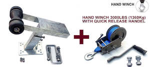 Trailer dealing - boat: WINCH POST + CARRIER + 3000LBS(1360 KG) WINCH FOR MEADIUM TO HEAVY BOATS