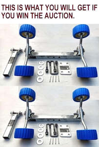 Trailer dealing - boat: SUPER HEAVY DUTY- 2 X Sets Of 4 Wobble Rollers Assembly