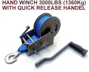 Trailer dealing - boat: WINCH- HEAVY DUTY 2 SPEED HAND WINCH CAPACITY 3000 LBS OR 1360KG