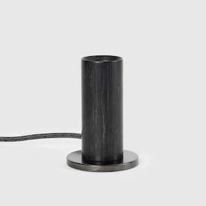 Knuckle Table Lamp Blackened Oak