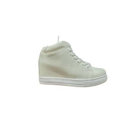 White Sneaker Heels New Version