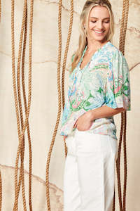 Clothing: Verge - Oasis Blouse // Print