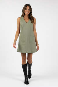 Clothing: Humidity - Gigi Shift Dress // Sage // Rose