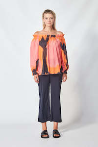 Clothing: Verge - Theme Top // Coral Print