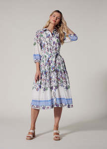 Clothing: Loobie's Story - Calliope Shirt Dress // White Multi