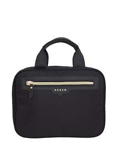 Saben - Tanner Toiletry Bag // Black + Chain Print