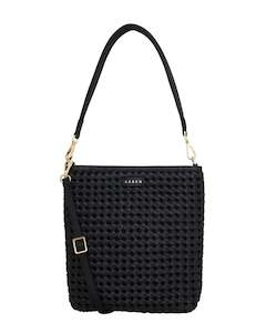 Saben - Claudette Crossbody // Black Braid // Recycled Denim Braid