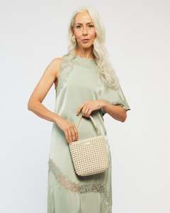 Saben - Coco Mini Bag Fine Braid // Sand