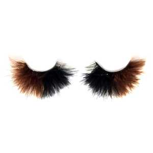 Bodyfx Festival 2020: Fluffy Feather Black and Brown Lashes