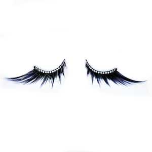 Bodyfx Festival 2020: Blue & Black Lashes With Crystals