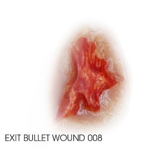 Silicone Moulds: Silicone Mould- Exit Bullet Wound