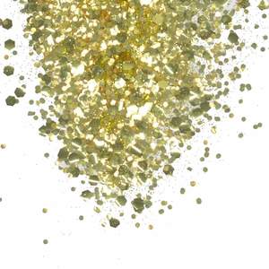 Biodegradable Glitter Gold Mix Hex