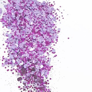 Biodegradable Glitter Violet Mix