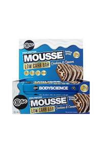 Health food wholesaling: High Protein Low Carb MOUSSE Bar 55g (x12)