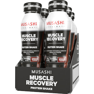 MUSASHI - Muscle Recovery Protein Shakes -375ml x 6