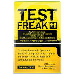 PHARMAFREAK Test Freak Testosterone Booster | 120 Caps