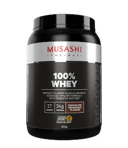 MUSASHI 100% Whey Protein Powder - 900g