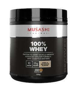 Internet only: MUSASHI 100% Whey Protein Powder - 330g