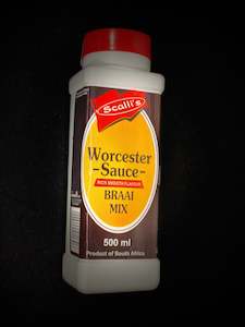 Meat processing: Scalli's Worcester Sauce Braai Mix 500ml