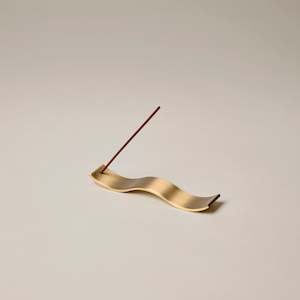 Brass Wave Incense Holder