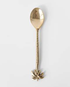 BRASS PALM SPOON - LARGE