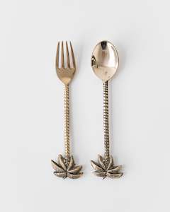 BRASS PALM FORK - SMALL