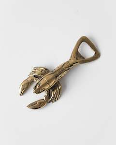 BRASS LOBSTER BOTTLE OPENER