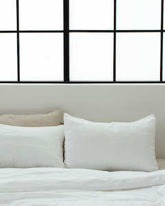 LINEN PILLOWSLIP SET WHITE