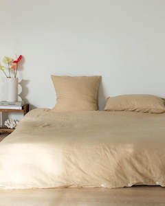 Furniture wholesaling: LINEN DUVET SET SAND - KING