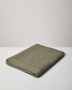 Waffle Bath Towel Khaki