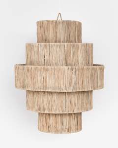 RAFFIA OVAL TIERED SHADE