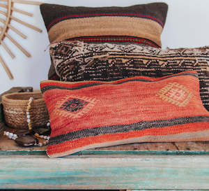 Cushions & Throws: Mini Lumbar Kilim Cushion 20x40