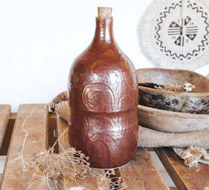 Rustic Pottery Bottle