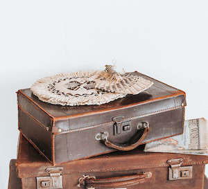 Vintage Leather Suitcase