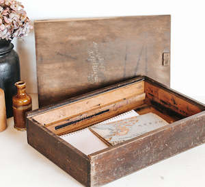 Vintage Wooden Storage Box