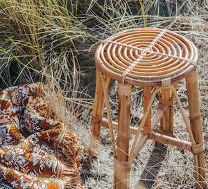 Rattan Stool (Med)  NEW