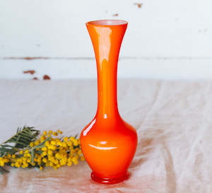 Vintage Cased Glass Vase