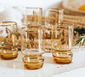 Gifts Under 50: Vintage Liqueur Glasses - Set of 5