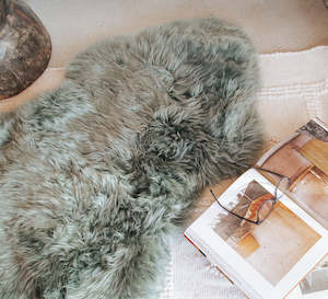 NZ Longwool Sheepskin Sage - NEW