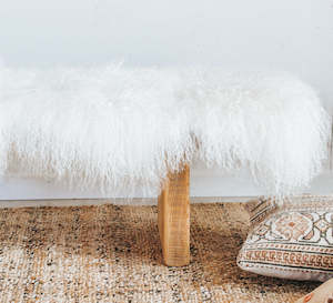 Tibetan Sheepskin Ivory - NEW