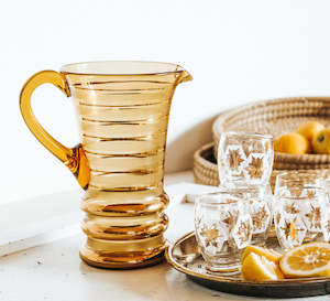 Maximalist Boho Gift Ideas: Vintage Glass Jug