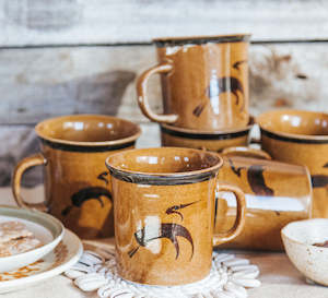 Dad: Vintage Waimea Potteries Coffee Mugs - Set of 6