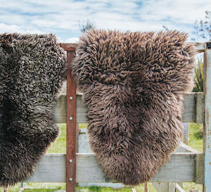 NZ Rustic Natural Longwool Sheepskin