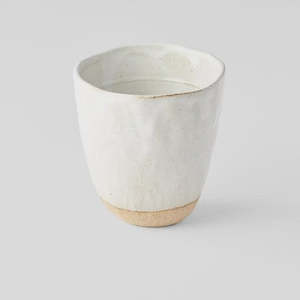 Homewares: White Lopsided Sushi Mug