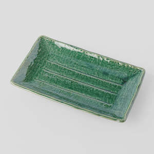 Oribe Green Sushi Plate