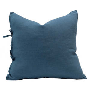 Tully Tie Cushion Cover - Bluestone