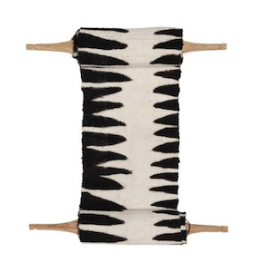 Homewares: Textile Totems - Resonance White / Black