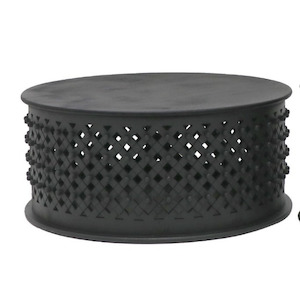 Round Coffee Table - Aged Black 900 dia